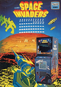 Space Invaders on coin operated machine