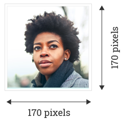 Facebook Profile Picture recommended uploaded size is 170 pixels by 170 pixels