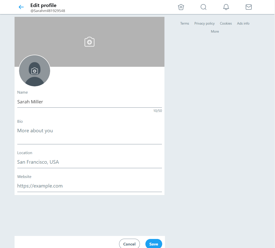 Twitter - Your Profile